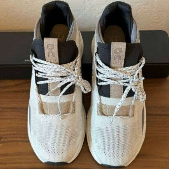 New On Cloudnova White Pearl Cloudtec Running Shoes Women's Size - Picture 2 of 5